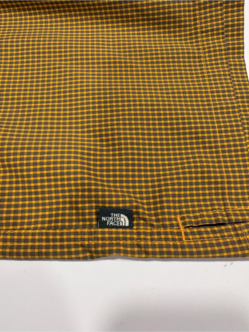 The North Face Men's Short-Sleeve Button-Down Shirt - Mustard Check